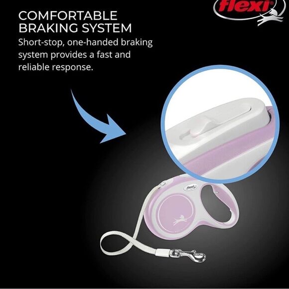 Flexi Strap Leash Comfort Cord Pink Rose Small NWT - Picture 4 of 6